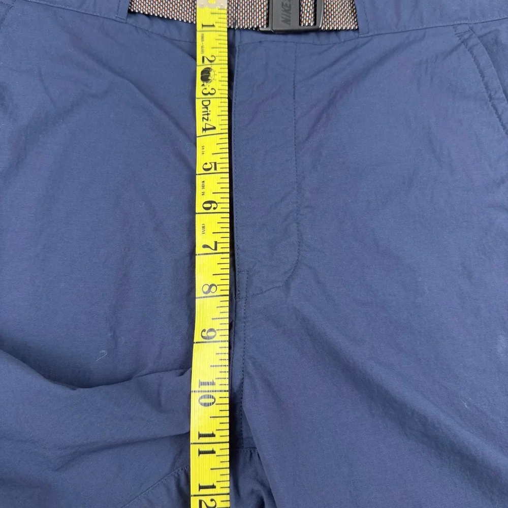 Nike SB Mens 28 Obsidian Blue Everett Nylon Belted Skateboard Shorts Lightweight